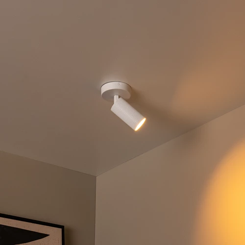 Lucide CLUBS - Spot plafond - 1xGU10 - Blanc - ambiance 1
